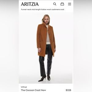Aritzia Wilfred- The Cocoon Coat- Cigar- small